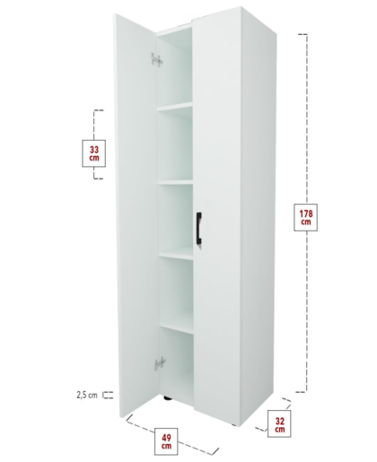 Плакар Мерлин - бел