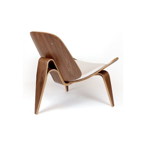 Shell Armchair White Premium