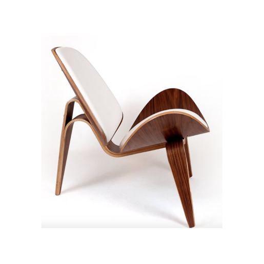 Shell Armchair White Premium