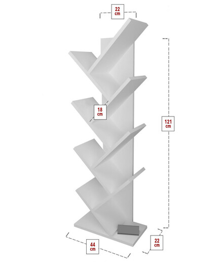 Полица Tree - бела