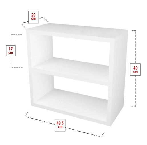 Кујнска полица Клои - бела