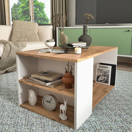 Клуб маса Nova бела/атлантик