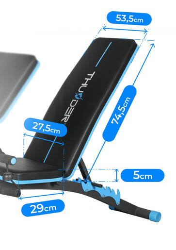 Thunder FORIA клупа за вежбање со ластици