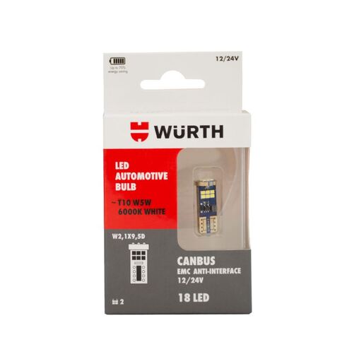 Wurth LED CANBUS - W5W-(W2,1X9,5D)-12/24V