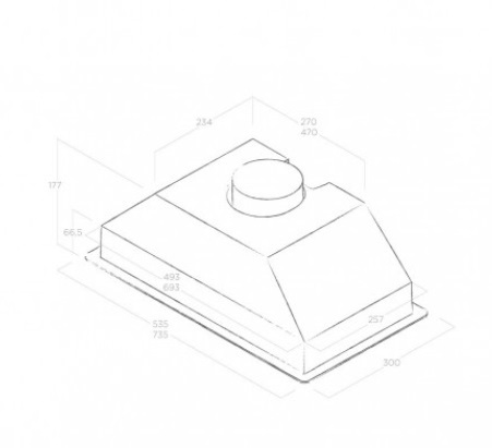 ELICA ERA C IX/A/52, 365m3/h  aспиратор