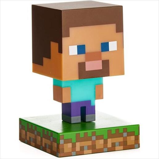 GAME FIGURINE PALADONE MINECRAFT STEVE LIGHT LAMP, PP6594MCF