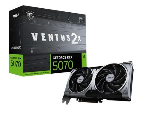 VGA MSI RTX 5070 VENTUS 2X OC 12GB GDDR7, 3xDP, 1xHDMI, V532-003R