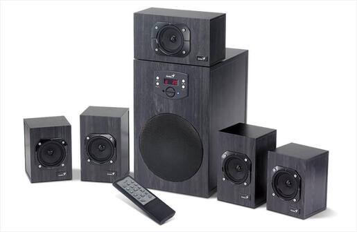 SPEAKERS 5.1 GENIUS SW-HF5.1 4500 II, WOOD BLACK (125W)