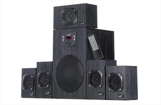 SPEAKERS 5.1 GENIUS SW-HF5.1 4500 II, WOOD BLACK (125W)