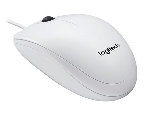 MOUSE WIRED USB LOGITECH B100 WHITE 910-003360