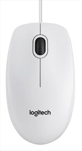 MOUSE WIRED USB LOGITECH B100 WHITE 910-003360