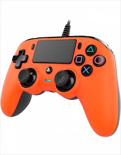 GAME PAD WIRED NACON COMPACT (for PC, PS4), w/Headset jack, ORANGE, SLEH-00473