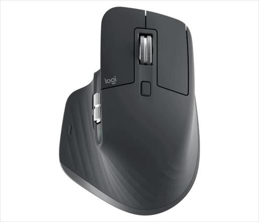 MOUSE WIRELESS USB LOGITECH MX Master 3S w/Bluetooth Multi-device, graphite, Logi Bolt, 910-006559