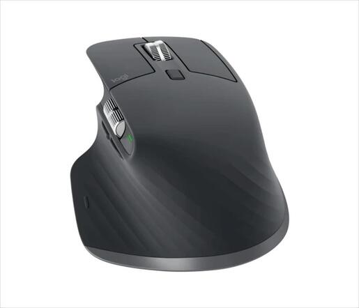 MOUSE WIRELESS USB LOGITECH MX Master 3S w/Bluetooth Multi-device, graphite, Logi Bolt, 910-006559