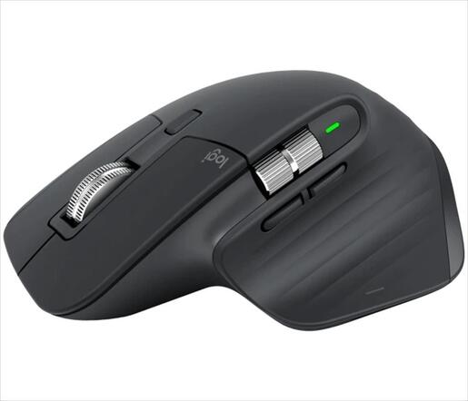 MOUSE WIRELESS USB LOGITECH MX Master 3S w/Bluetooth Multi-device, graphite, Logi Bolt, 910-006559