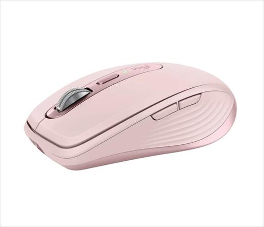 MOUSE WIRELESS USB LOGITECH MX Anywhere 3 w/Bluetooth Multi-device rose, Unify, 910-005990