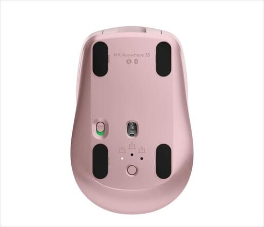 MOUSE WIRELESS USB LOGITECH MX Anywhere 3 w/Bluetooth Multi-device rose, Unify, 910-005990
