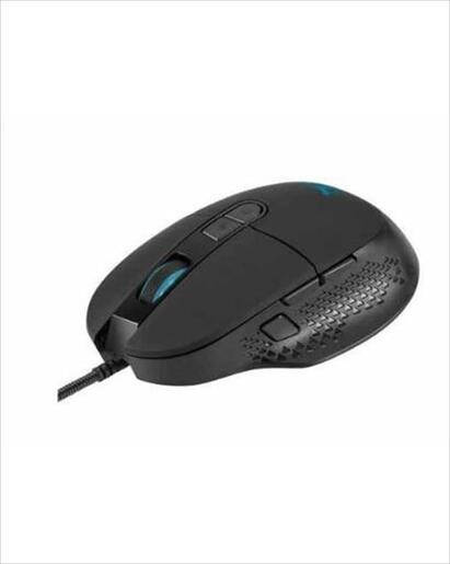 MOUSE WIRED NOXO, TURMOIL GAMING MOUSE, USB, DPI 6400,8 PROGRAMMABLE BUTTONS,ADDITIONAL DOUBLE-CLICK BUTTON, COLOUR CYCLE ILLUMINATION, Black