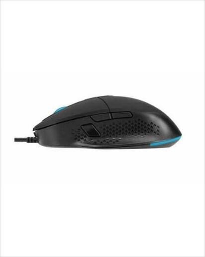MOUSE WIRED NOXO, TURMOIL GAMING MOUSE, USB, DPI 6400,8 PROGRAMMABLE BUTTONS,ADDITIONAL DOUBLE-CLICK BUTTON, COLOUR CYCLE ILLUMINATION, Black
