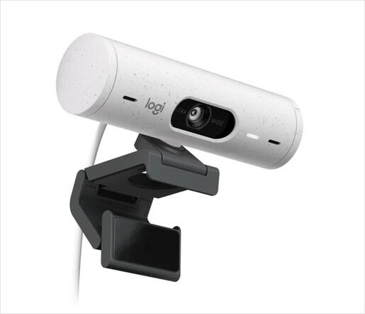 WEB CAMERA LOGITECH BRIO 500 WHITE 1080p/30fps, USB-C, Off-white, 960-001428