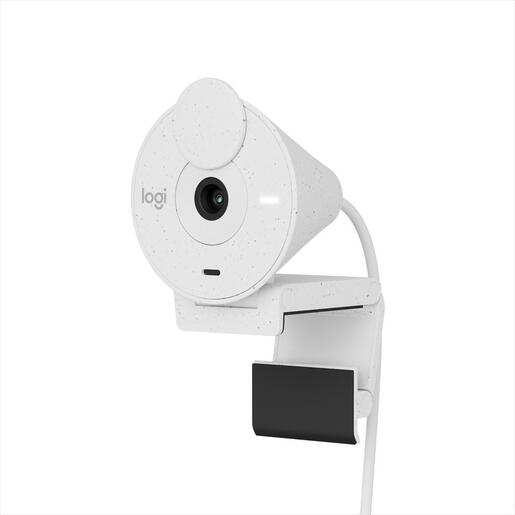 WEB CAMERA LOGITECH BRIO 300 1080p/30fps, USB-C, White, 960-001442