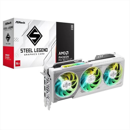 VGA ASROCK RX 9070 XT STEEL LEGEND 16GB GDDR6 256-bit, 3xDP, HDMI, 90-GA5DZZ-00UANF