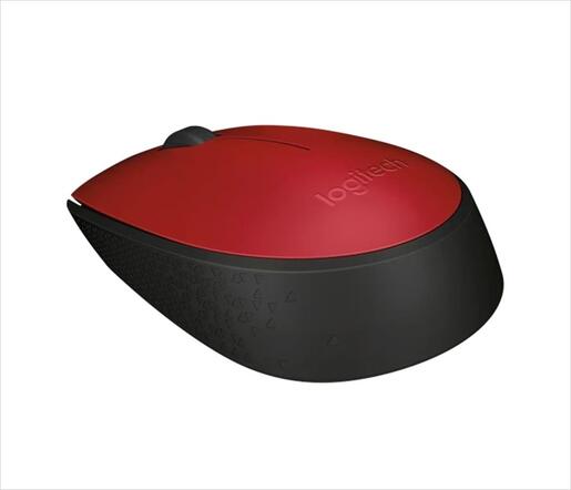 MOUSE WIRELESS USB LOGITECH M171 Red/Black 910-004641