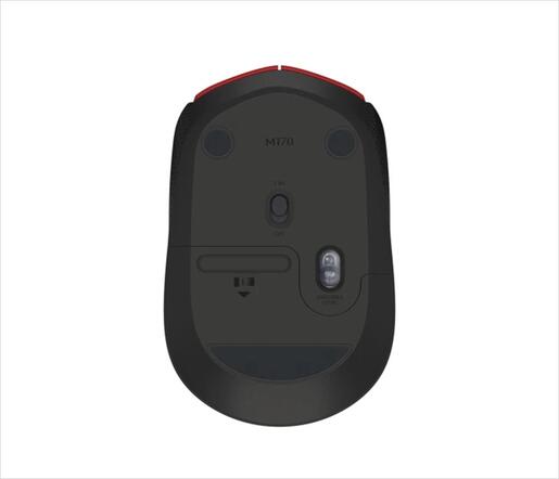 MOUSE WIRELESS USB LOGITECH M171 Red/Black 910-004641