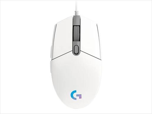 MOUSE WIRED USB LOGITECH G102 LIGHTSYNC RGB, WHITE 910-005824