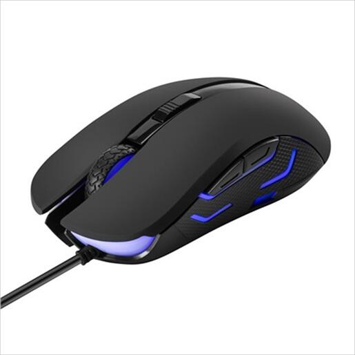 MOUSE WIRED AULA , Obsidian Gaming Mouse, 4 colors,USB, 2400DPI, Black