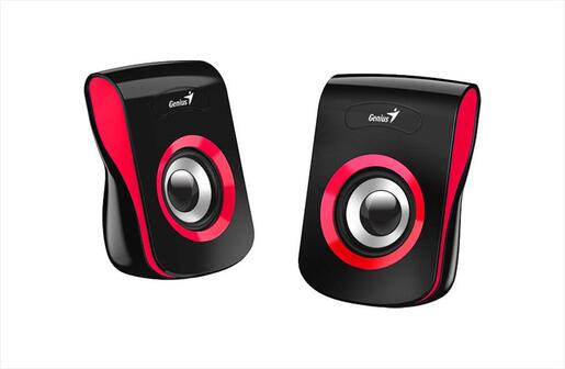 SPEAKERS 2.0 GENIUS SP-Q180 USB Red (6W)