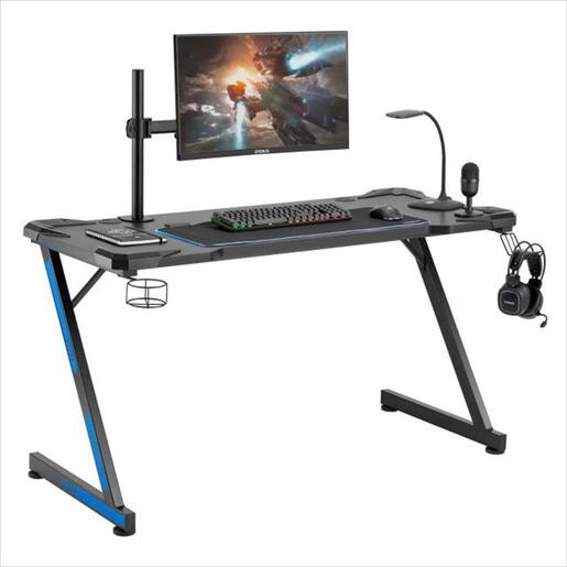 GAMING DESK NITRO CONCEPTS NEMESIS II, BLACK/BLUE, 4298802