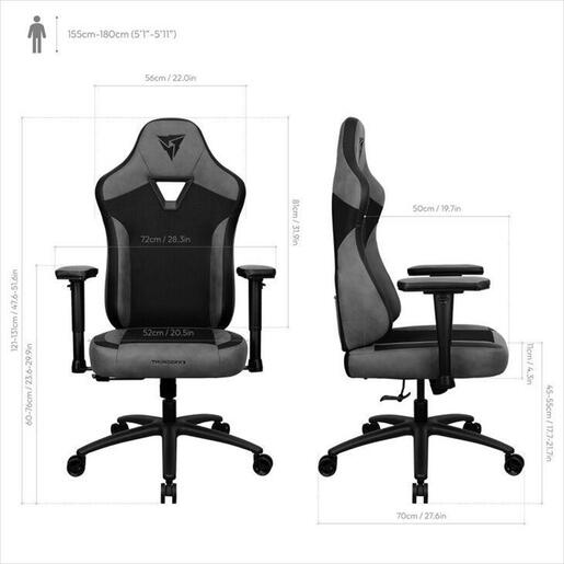 GAMING CHAIR ThunderX3 EAZE MESH BLACK