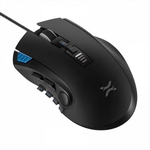 MOUSE WIRED NOXO, NIGHTMARE GAMING MOUSE, USB, DPI 5000, 12 PROGRAMMABLE BUTTONS, RGB ILLUMINATION, Black