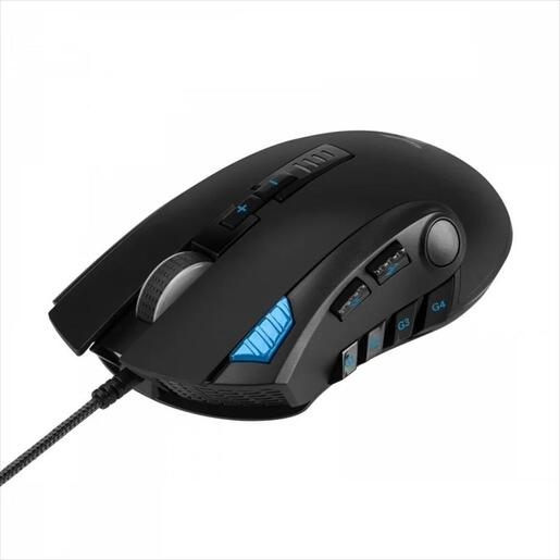 MOUSE WIRED NOXO, NIGHTMARE GAMING MOUSE, USB, DPI 5000, 12 PROGRAMMABLE BUTTONS, RGB ILLUMINATION, Black
