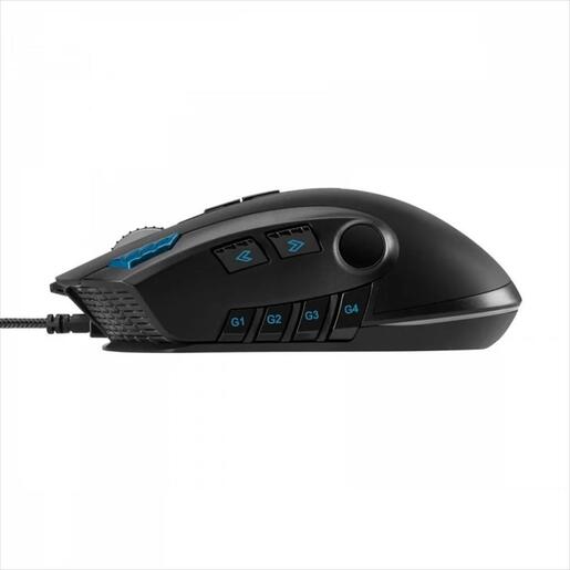 MOUSE WIRED NOXO, NIGHTMARE GAMING MOUSE, USB, DPI 5000, 12 PROGRAMMABLE BUTTONS, RGB ILLUMINATION, Black