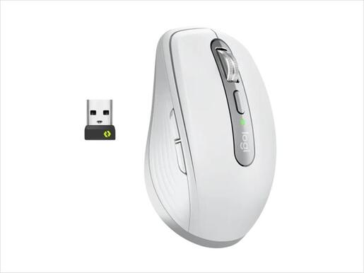 MOUSE WIRELESS USB LOGITECH MX Anywhere 3 w/Bluetooth Multi-device pale grey, Bolt, 910-006216