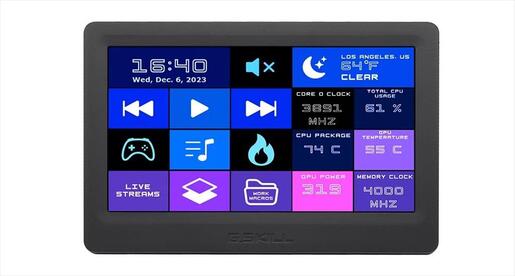 PC Command Panel WigiDash 7-inch IPS Touch Panel GD-A7PCCSK-WGD