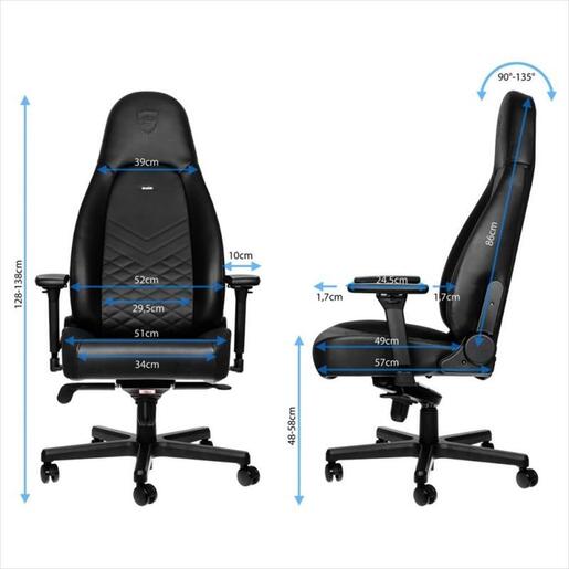 GAMING CHAIR NOBLECHAIRS ICON, BLACK