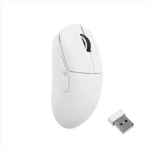 MOUSE WIRELESS USB KEYCHRON Lemokey G1 WHITE, w/bluetooth, PixArt 3395 26.000 DPI, 8000Hz, G1-A1