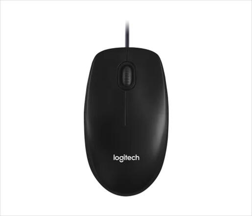 MOUSE WIRED USB LOGITECH M100 black, 910-006652