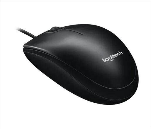 MOUSE WIRED USB LOGITECH M100 black, 910-006652