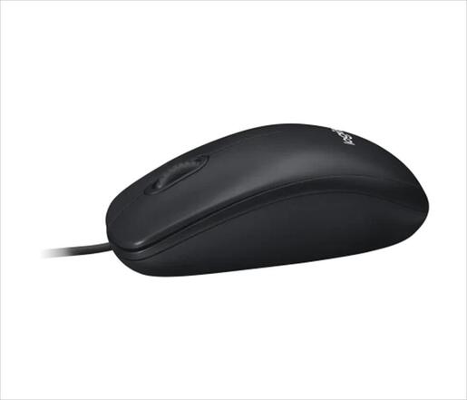 MOUSE WIRED USB LOGITECH M100 black, 910-006652