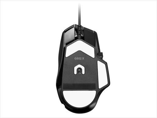 MOUSE WIRED USB LOGITECH G502 X HERO LIGHTFORCE SWITCHES BLACK 910-006138