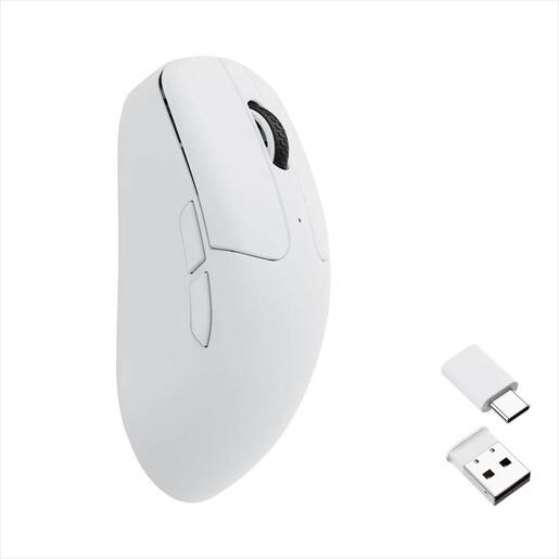MOUSE WIRELESS USB KEYCHRON M2 WHITE, w/bluetooth, 26000 DPI, M2-A3