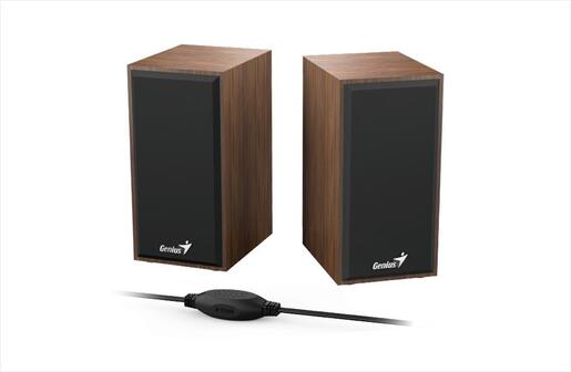 SPEAKERS 2.0 GENIUS SP-HF180 USB Wooden Brown (6W)