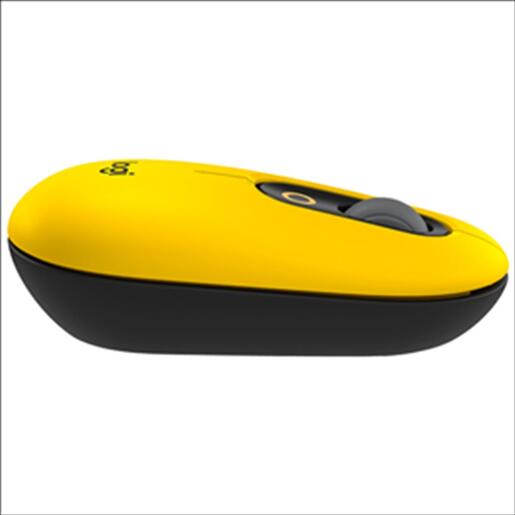 MOUSE WIRELESS LOGITECH POP MOUSE Blast Yellow, w/Emoji, only Bluetooth, Logi Bolt ready, 910-006546