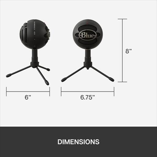 MICROPHONE LOGITECH SNOWBALL ICE BLACK, 988-000172