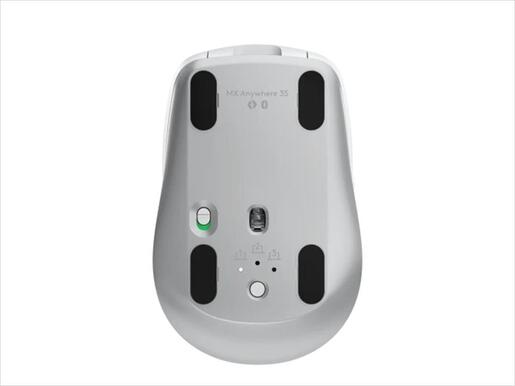 MOUSE WIRELESS USB LOGITECH MX Anywhere 3S w/Bluetooth Multi-device pale grey, Bolt ready, 910-006930