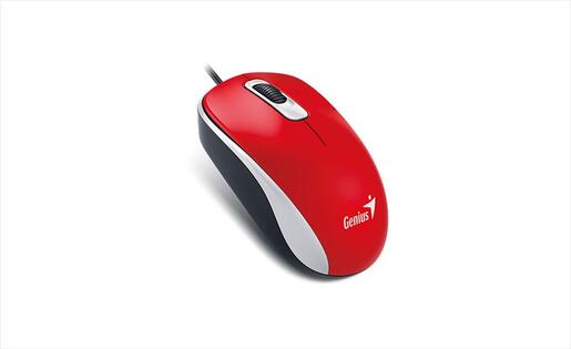 MOUSE WIRED USB GENIUS DX-110 Red